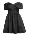 Liu •jo Woman Mini Dress Black Size 6 Polyester, Elastane In Black