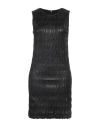 Liu •jo Woman Mini Dress Black Size 8 Polyester, Elastane, Polyurethane Resin In Black