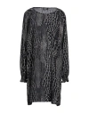 Liu •jo Woman Mini Dress Black Size 10 Silk In Black