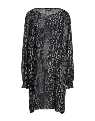Liu •jo Woman Mini Dress Black Size 8 Silk