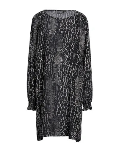 Liu •jo Woman Mini Dress Black Size 10 Silk
