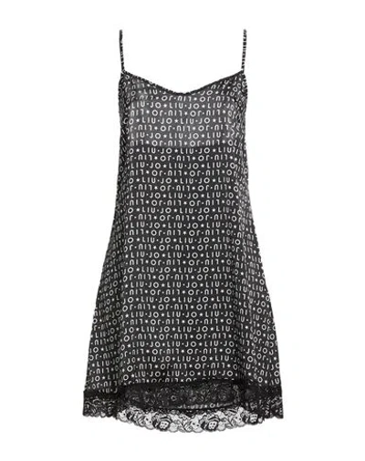 Liu •jo Woman Mini Dress Black Size L Polyester