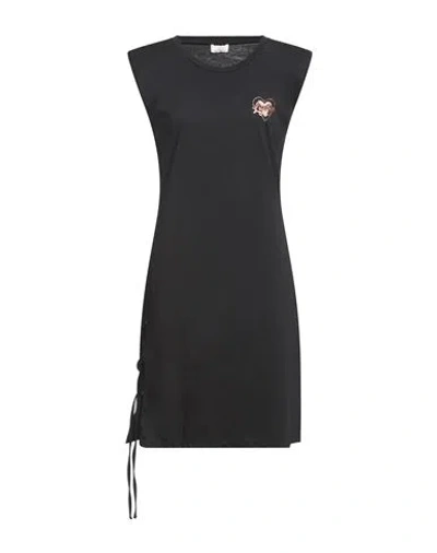 Liu •jo Woman Mini Dress Black Size S Cotton