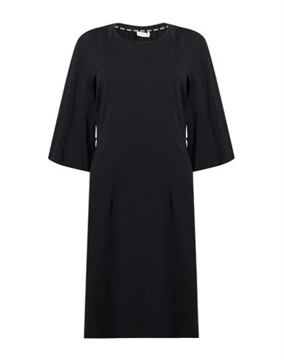 Liu •jo Woman Mini Dress Black Size S Cotton, Elastane