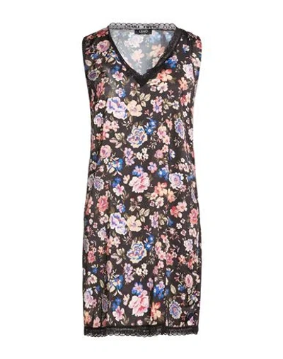 Liu •jo Woman Mini Dress Black Size S Polyester In Multi