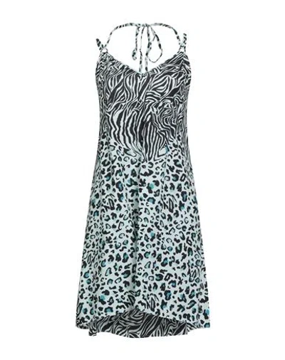 Liu •jo Woman Mini Dress Black Size S Viscose In Blue