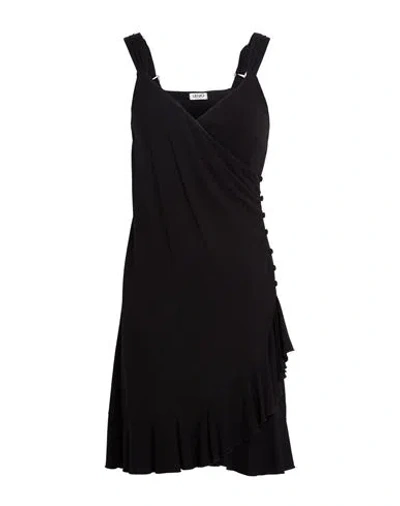 Liu •jo Woman Mini Dress Black Size S Viscose, Elastane