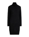 Liu •jo Woman Mini Dress Black Size Xs Acrylic, Polyamide, Wool, Metallic Polyester, Elastane In Black