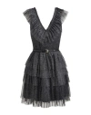 Liu •jo Woman Mini Dress Black Size M Polyester