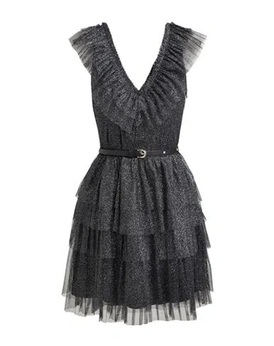 Liu •jo Woman Mini Dress Black Size M Polyester