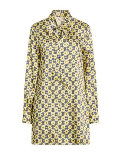 Liu •jo Woman Mini Dress Blue Size 10 Polyester In Brown