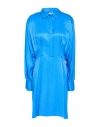 Liu •jo Woman Mini Dress Blue Size 10 Viscose, Rayon In Blue