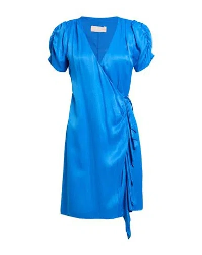 Liu •jo Woman Mini Dress Blue Size 8 Viscose