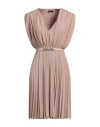 Liu •jo Woman Mini Dress Blush Size 8 Viscose, Polyester, Polyamide, Elastane In Pink