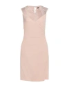 Liu •jo Woman Mini Dress Blush Size 6 Viscose, Elastane, Polyamide, Polyester In Pink