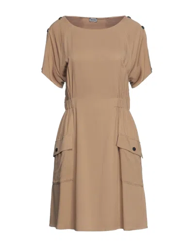 Liu •jo Short Dresses In Camel