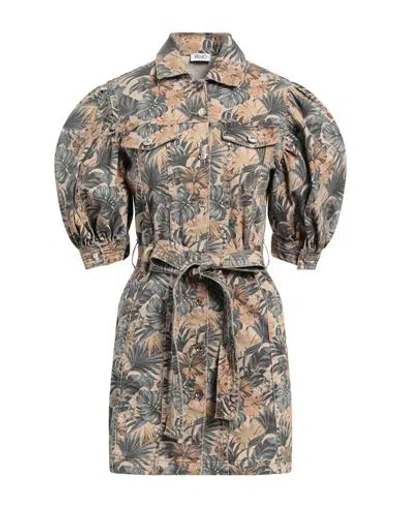 Liu •jo Woman Mini Dress Camel Size 6 Cotton, Elastane
