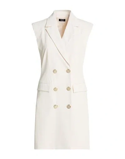 Liu •jo Woman Mini Dress Cream Size 6 Polyester, Elastane In White