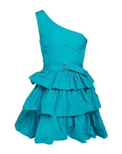 Liu •jo Woman Mini Dress Emerald Green Size 6 Polyester