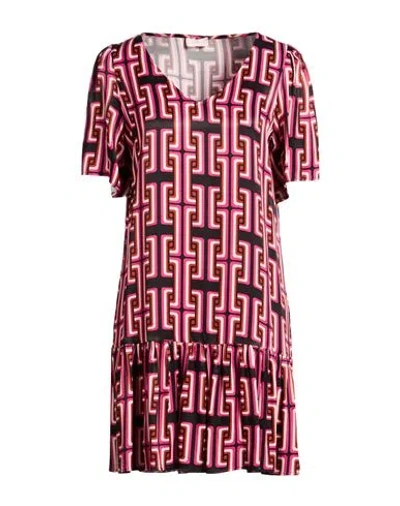 Liu •jo Woman Mini Dress Fuchsia Size 10 Viscose In Pink