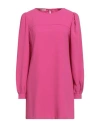 Liu •jo Woman Mini Dress Fuchsia Size 6 Polyester In Pink