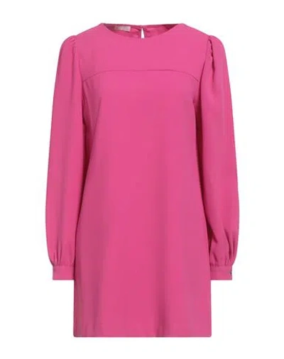 Liu •jo Woman Mini Dress Fuchsia Size 6 Polyester In Pink