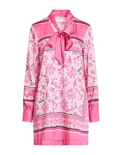 Liu •jo Woman Mini Dress Fuchsia Size 6 Polyester In Pink
