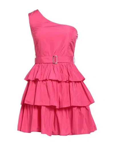 Liu •jo Woman Mini Dress Fuchsia Size 8 Polyester In Pink