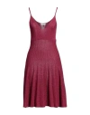 Liu •jo Woman Mini Dress Garnet Size M Viscose, Polyamide, Polyester In Red