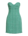 Liu •jo Woman Mini Dress Green Size 10 Cotton, Polyester, Elastane In Green