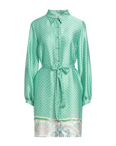 Liu •jo Woman Mini Dress Green Size 4 Polyester