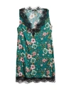 Liu •jo Woman Mini Dress Green Size L Polyester, Polyamide In Green