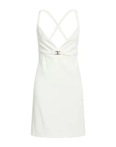 Liu •jo Woman Mini Dress Ivory Size 6 Viscose, Polyester, Elastane In White