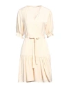 Liu •jo Woman Mini Dress Ivory Size 6 Viscose, Polyester In Pink