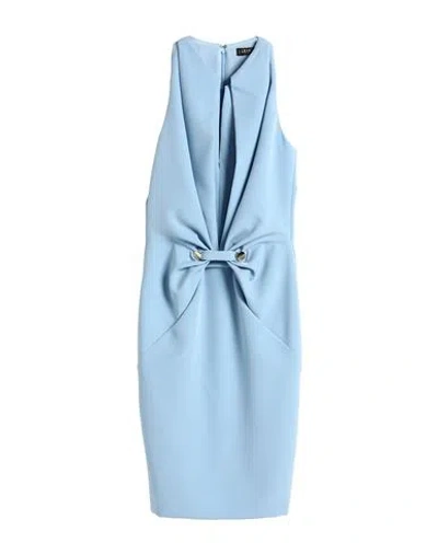 Liu •jo Woman Mini Dress Light Blue Size 8 Polyester, Elastane