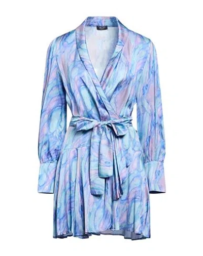 Liu •jo Woman Mini Dress Light Blue Size 6 Viscose