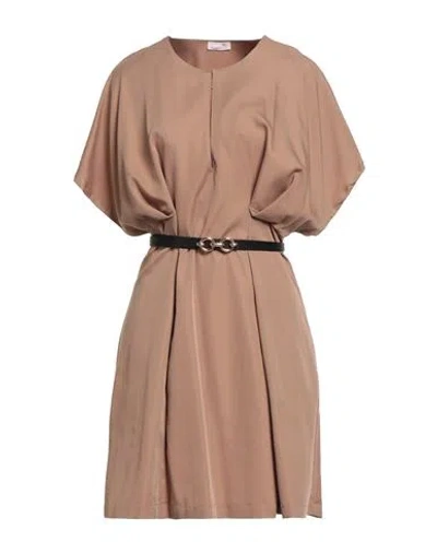 Liu •jo Woman Mini Dress Light Brown Size 8 Viscose, Polyester In Neutral