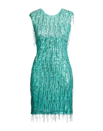 Liu •jo Woman Mini Dress Light Green Size 10 Polyester, Elastane