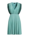 Liu •jo Woman Mini Dress Light Green Size 8 Viscose, Polyester, Polyamide, Elastane In Green