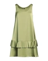 Liu •jo Woman Mini Dress Light Green Size Xs Polyester