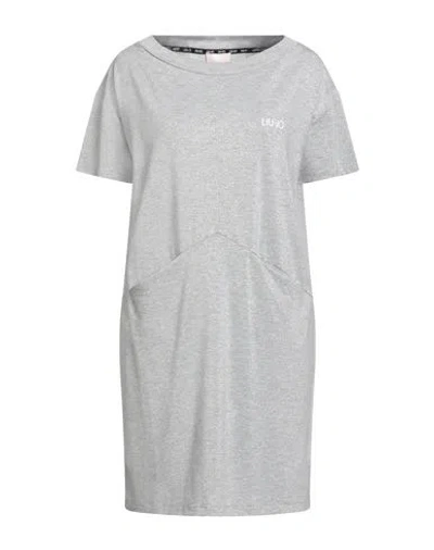 Liu •jo Woman Mini Dress Light Grey Size S Polyester, Viscose, Elastane In Gray