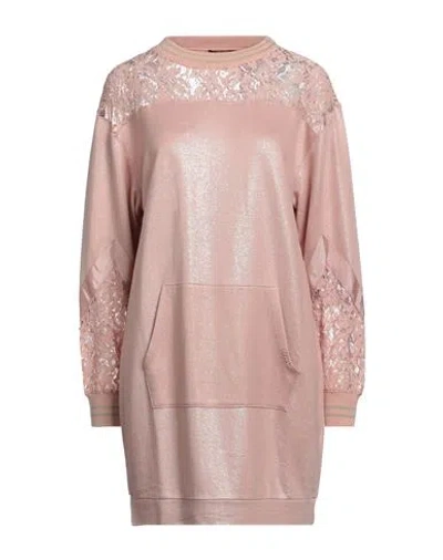 Liu •jo Woman Mini Dress Light Pink Size S Viscose, Cotton, Polyamide