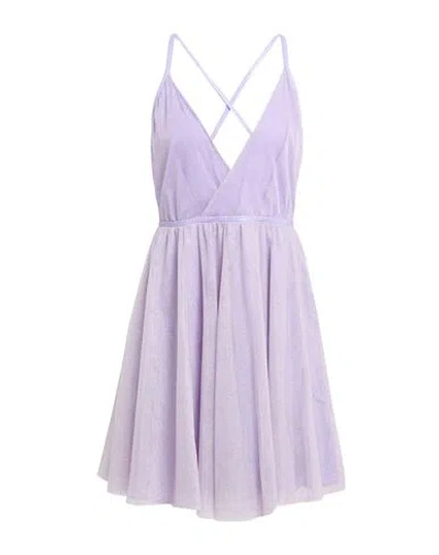 Liu •jo Woman Mini Dress Lilac Size 6 Polyester In Purple