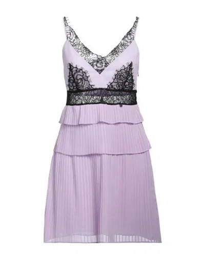 Liu •jo Woman Mini Dress Lilac Size 6 Polyester In Purple