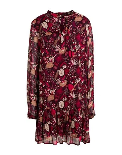 Liu •jo Woman Mini Dress Magenta Size 8 Viscose