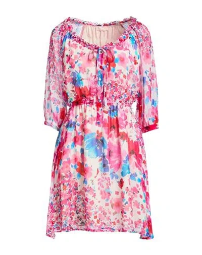 Liu •jo Woman Mini Dress Magenta Size 10 Viscose In Purple