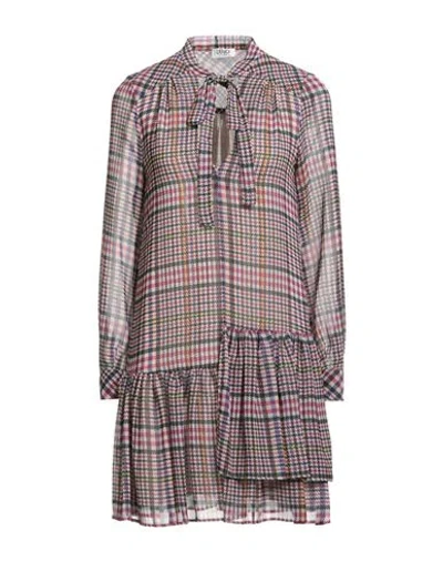 Liu •jo Woman Mini Dress Magenta Size 8 Polyester In Gray