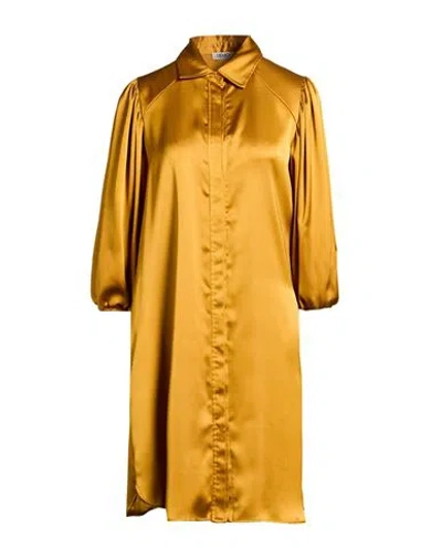 Liu •jo Woman Mini Dress Marigold Size 2 Polyester In Yellow