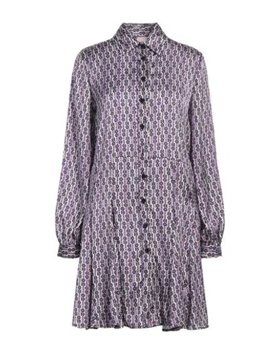 Liu •jo Woman Mini Dress Mauve Size 8 Polyester In Brown