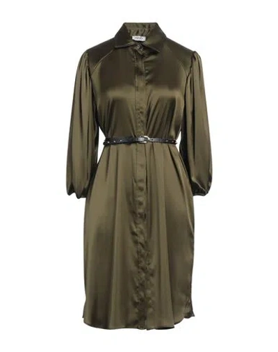 Liu •jo Woman Mini Dress Military Green Size 2 Polyester